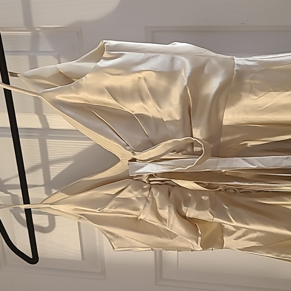 Women's formal cream  dress sz 12 - Picture 7 of 8